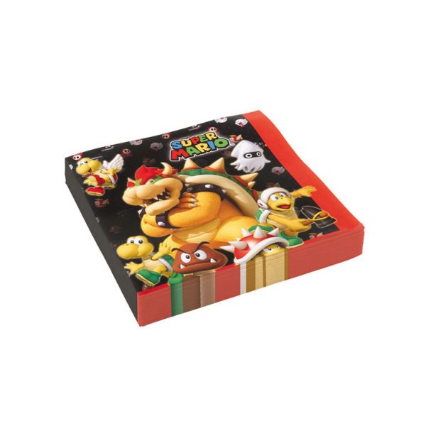Servietten - Super Mario - 33x33cm - 20 Stück