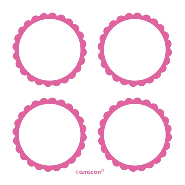 Personalisierbare Sticker -Pink- 20 Stück