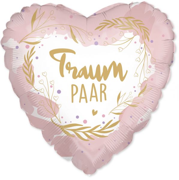 Folienballon - Herz - Traumpaar- 46cm