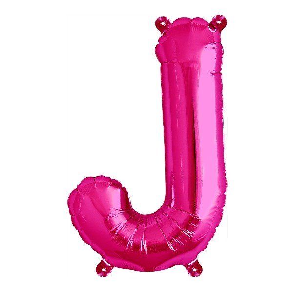 Folienballon - "J" - Pink - 86cm