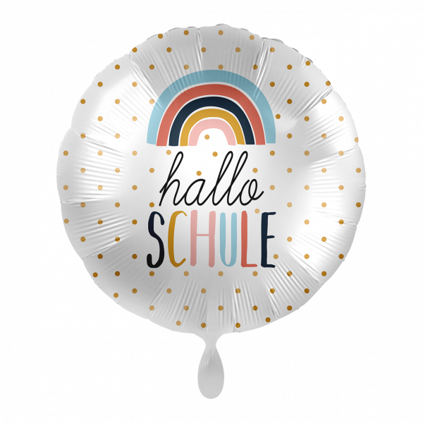 Folienballon-Einschulung- hallo SCHULE-Ø 43cm