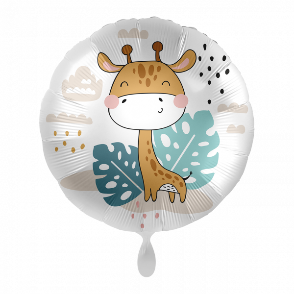 Folienballon-Dschungel Giraffe-Ø 43cm
