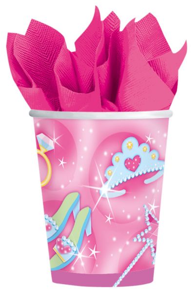 Becher - Papier - Princess - 266ml - 8 Stück
