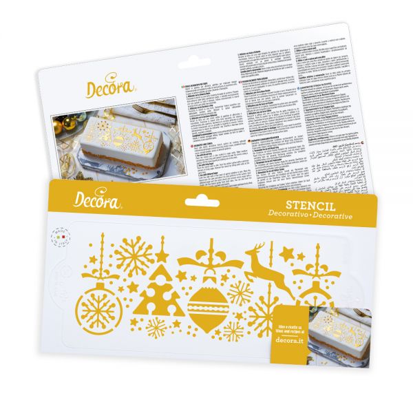 Schablone - Stencil - Weihnachtschmuck - 25cmx10cm
