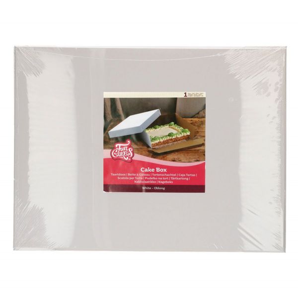 Tortenschachtel - Weiß - 50x40x15cm