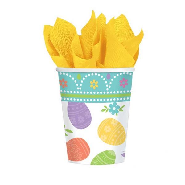 Becher - Papier - Ostern - Lovely Easter - 266ml - 8 Stück