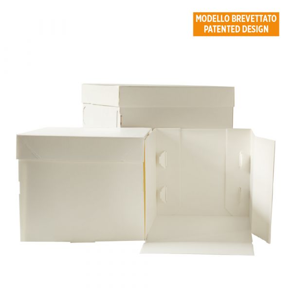 Tortenschachtel mit Deckel - Super Öffnungssystem - 30.5x40.5breit 25cm hoch