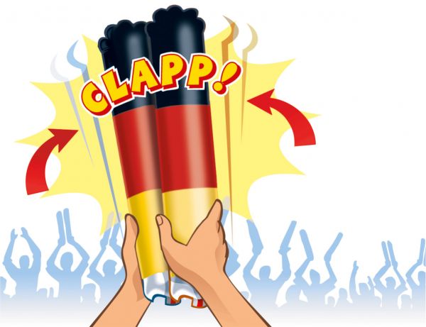 Klatschstange/Clappers - EM / WM Deutschland - 2 Stück