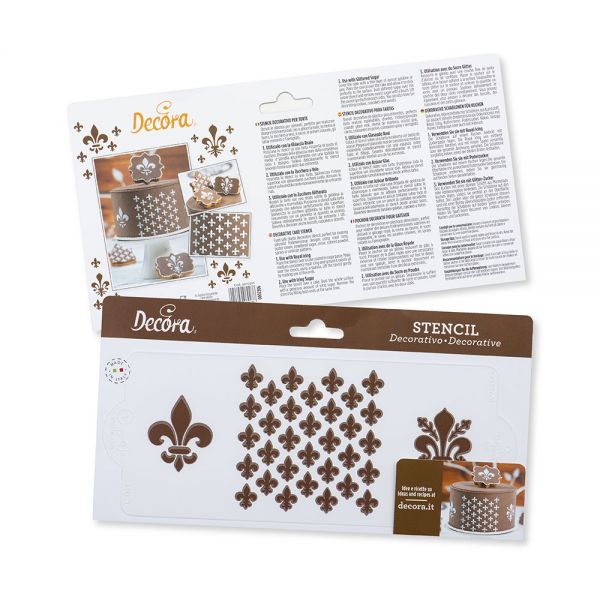 Schablone - Stencil - Barock - 25cmx10cm