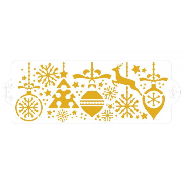 Schablone - Stencil - Weihnachtschmuck - 25cmx10cm