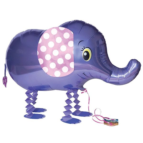 Folienballon - Walking Balloon - Elefant - 45cm