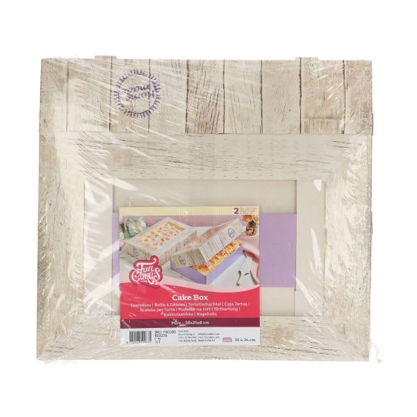FunCakes Cake Box / Tortenbox - 36x25x8cm 2 Stück.