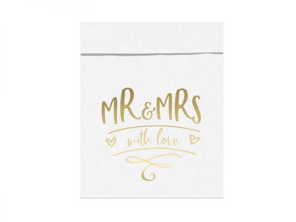 Geschenktüten - Papier - Hochzeit - MR & MRS - 6 Stück