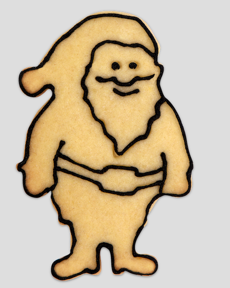 Ausstecher - Edelstahl - Weihnachten - Weihnachtsmann - 9cm