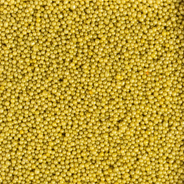 Mini Zuckerperlen Metallic gold 100g Ø2mm