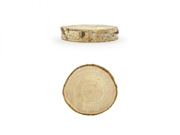 Tischkarten - Holzscheibe - 6 Stück