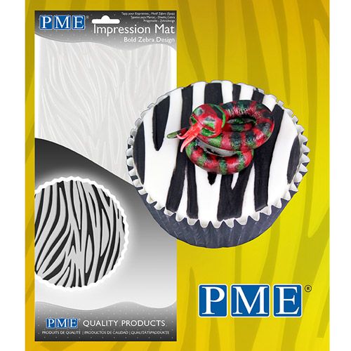 PME Impression Mat Bold Zebra Design / Prägematte Zebra