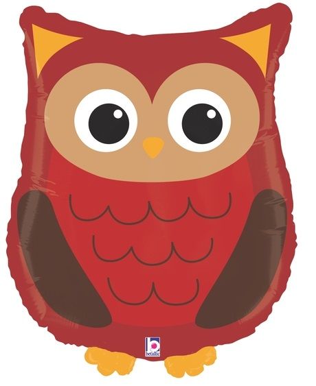 Folienballon- Wald- Eule -66cm