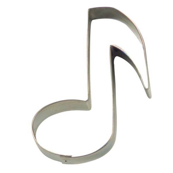 Ausstecher - Edelstahl - Musik - Note - 7cm
