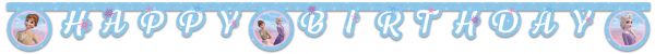 Banner/Girlande - Frozen/Eiskönigin 2 - Happy Birthday - 2m