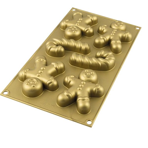 Silikomart - Silikon Mould - Backform - Gingerbread Man & Candy