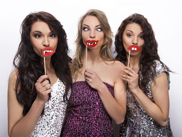 Fotorequisiten - Mund & Zähne - 3 Stück