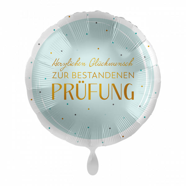 Folienballon-Herzlichen Glückwunsch zur bestandenen Prüfung-Ø 43cm