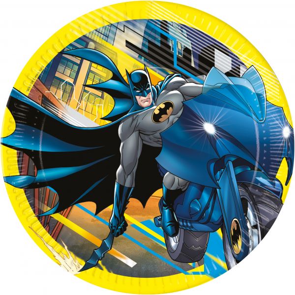 Teller - Papier - Batman - 23cm - 8 Stück