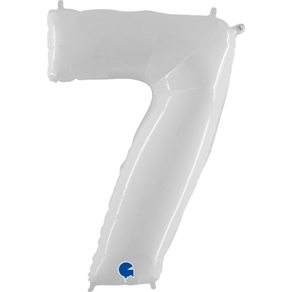 Folienballon - Zahl - 7 - White - 102cm